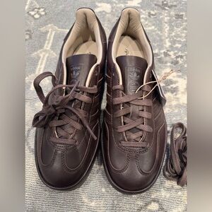 Adidas Men's Gazelle Dark Brown Leather Lux Sneakers